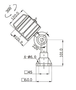 Schema lampe LED optimum 8-100