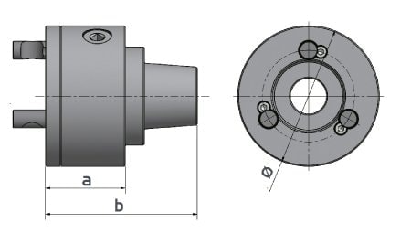 Schema mandrin porte-pince 5C Camlock Nr. 4