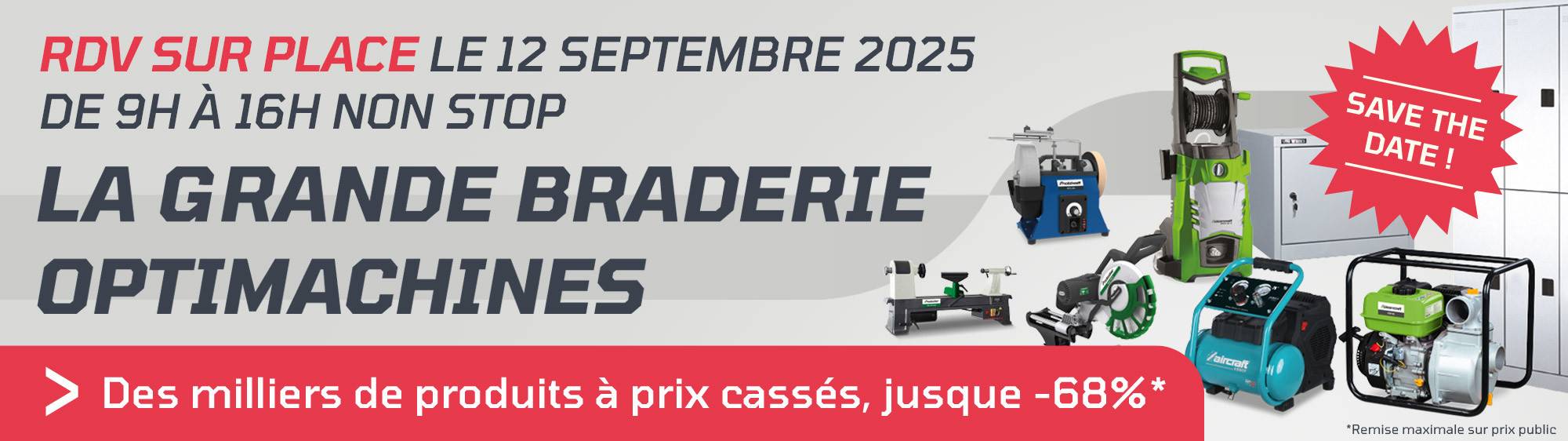 Jusqu’à -68% sur nos produits en déstockage, stock limité !