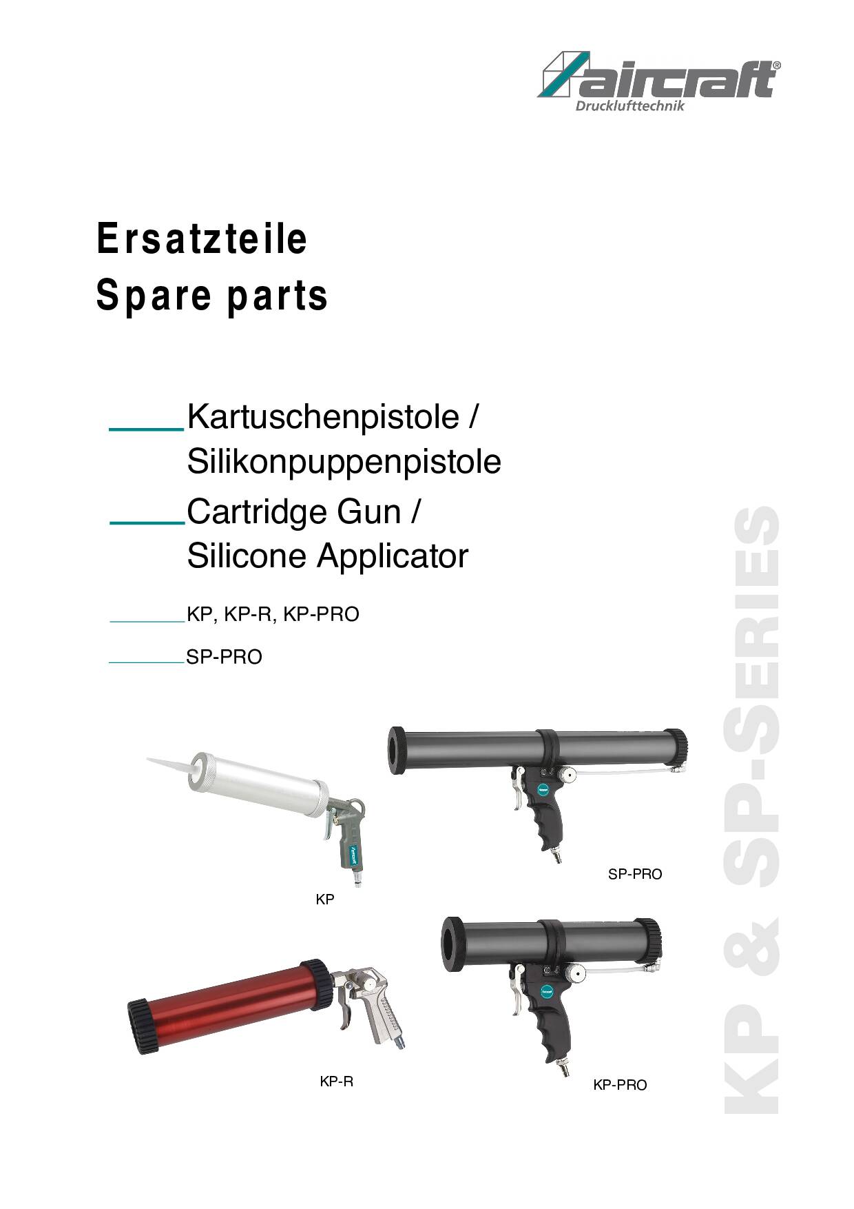 KP, Pistolets à silicone, Outils pneumatiques