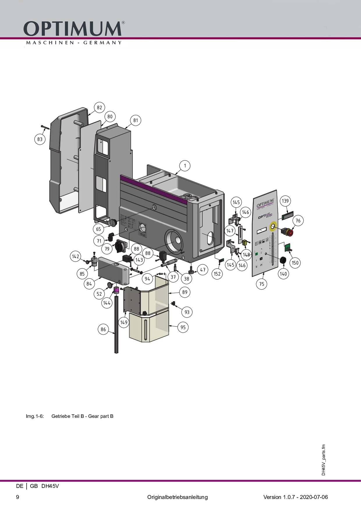 Perceuse à colonne Optimum DH 45V - optimachines