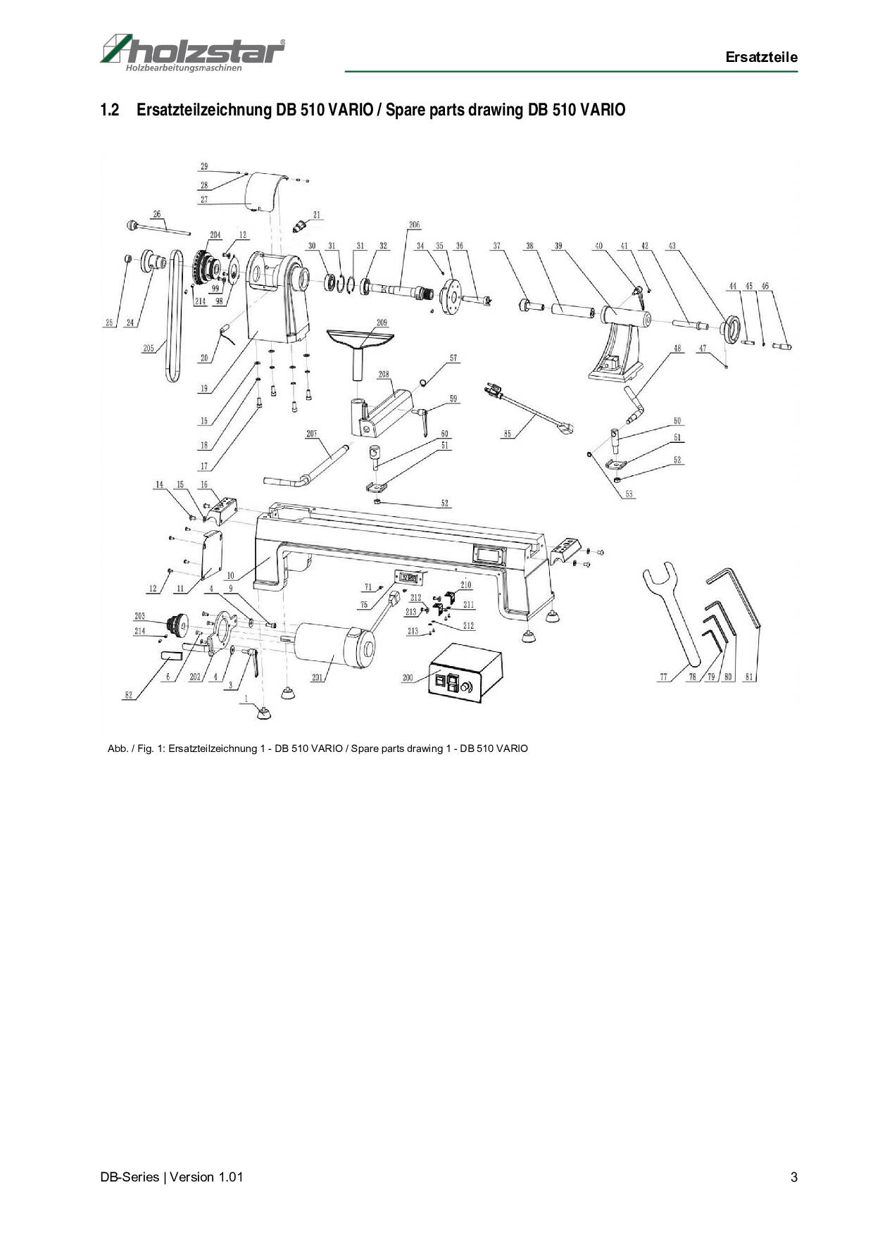 Tour à bois DB 510 Vario Holzstar